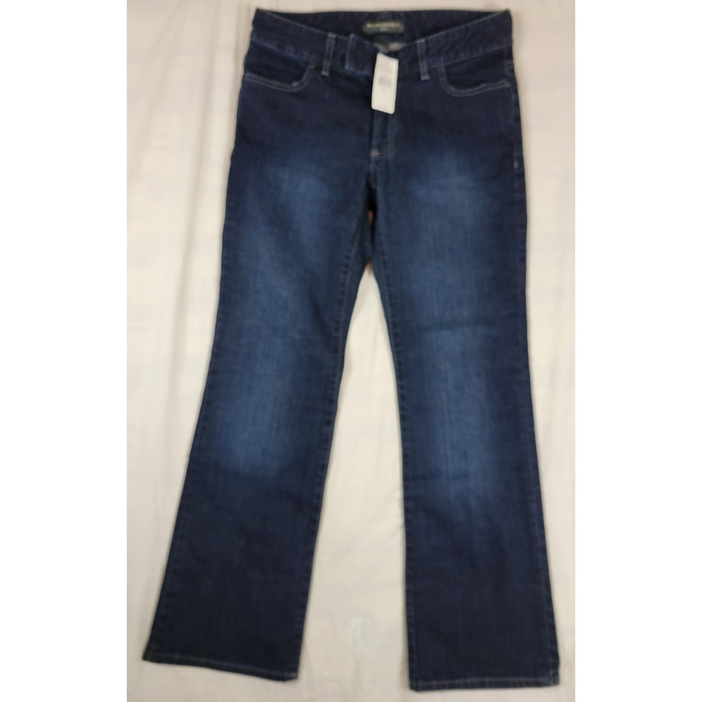 Banana Republic Womens 6S Dark Wash Bootcut Stretch Jeans 400360-00-1 Indigo NWT